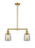 Franklin Restoration LED Island Pendant in Satin Gold (405|209-SG-G58-LED)