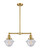 Franklin Restoration LED Island Pendant in Satin Gold (405|209-SG-G534-LED)
