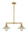 Franklin Restoration LED Island Pendant in Satin Gold (405|209-SG-G2-LED)