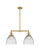 Franklin Restoration LED Island Pendant in Satin Gold (405|209-SG-G222-LED)