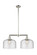 Franklin Restoration Two Light Island Pendant in Polished Nickel (405|209-PN-G74-L)