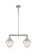 Franklin Restoration Two Light Island Pendant in Polished Nickel (405|209-PN-G664-7)