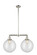 Franklin Restoration LED Island Pendant in Polished Nickel (405|209-PN-G202-12-LED)