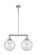 Franklin Restoration LED Island Pendant in Polished Nickel (405|209-PN-G202-10-LED)