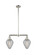 Franklin Restoration Two Light Island Pendant in Polished Nickel (405|209-PN-G165)