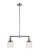 Franklin Restoration Two Light Island Pendant in Polished Chrome (405|209-PC-G513)