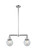 Franklin Restoration Two Light Island Pendant in Polished Chrome (405|209-PC-G204-6)