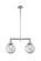 Franklin Restoration Two Light Island Pendant in Polished Chrome (405|209-PC-G202-8)