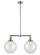 Franklin Restoration Two Light Island Pendant in Polished Chrome (405|209-PC-G202-10)