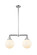 Franklin Restoration LED Island Pendant in Polished Chrome (405|209-PC-G201-8-LED)