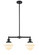 Franklin Restoration Two Light Island Pendant in Oil Rubbed Bronze (405|209-OB-G531)