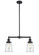 Franklin Restoration Two Light Island Pendant in Oil Rubbed Bronze (405|209-OB-G182)