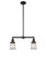 Franklin Restoration LED Island Pendant in Matte Black (405|209-BK-G182S-LED)