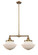 Franklin Restoration LED Island Pendant in Brushed Brass (405|209-BB-G541-LED)