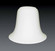 Glass Shade Etch White Glass for Chandelier and Bath Lights Neck less Mounting in Etched White (223|GS-162)