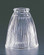 Glass Shade Glass Shade in Clear Ribbed (223|GS-05)