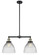 Franklin Restoration LED Island Pendant in Black Antique Brass (405|209-BAB-G222-LED)