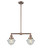 Franklin Restoration LED Island Pendant in Antique Copper (405|209-AC-G534-LED)