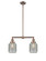 Franklin Restoration LED Island Pendant in Antique Copper (405|209-AC-G262-LED)