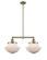 Franklin Restoration LED Island Pendant in Antique Brass (405|209-AB-G541-LED)