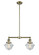 Franklin Restoration LED Island Pendant in Antique Brass (405|209-AB-G532-LED)