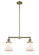 Franklin Restoration LED Island Pendant in Antique Brass (405|209-AB-G191-LED)
