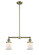 Franklin Restoration LED Island Pendant in Antique Brass (405|209-AB-G181S-LED)