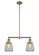 Franklin Restoration LED Island Pendant in Antique Brass (405|209-AB-G142-LED)