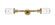 Franklin Restoration LED Bath Vanity in Brushed Brass (405|208L-BB-G314-LED)