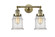 Franklin Restoration Two Light Bath Vanity in Antique Brass (405|208-AB-G184)