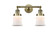 Franklin Restoration Two Light Bath Vanity in Antique Brass (405|208-AB-G181S)