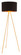 Mariel One Light Floor Lamp in Black, Gold (339|56132)