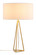 Sascha One Light Table Lamp in White, Brass (339|56131)