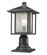 Aspen One Light Outdoor Pier Mount in Black (224|554PHM-533PM-BK)