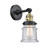 Franklin Restoration LED Wall Sconce in Black Antique Brass (405|203SW-BAB-G184S-LED)