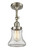 Franklin Restoration One Light Semi-Flush Mount in Brushed Satin Nickel (405|201F-SN-G192)