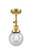 Franklin Restoration LED Semi-Flush Mount in Satin Gold (405|201F-SG-G204-6-LED)