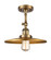 Franklin Restoration One Light Semi-Flush Mount in Brushed Brass (405|201F-BB-MFR-BB-12)