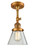 Franklin Restoration LED Semi-Flush Mount in Brushed Brass (405|201F-BB-G62-LED)