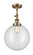 Franklin Restoration One Light Semi-Flush Mount in Brushed Brass (405|201F-BB-G202-12)