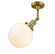 Franklin Restoration LED Semi-Flush Mount in Brushed Brass (405|201F-BB-G201-8-LED)