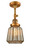 Franklin Restoration LED Semi-Flush Mount in Brushed Brass (405|201F-BB-G146-LED)