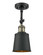 Franklin Restoration One Light Semi-Flush Mount in Black Antique Brass (405|201F-BAB-M9-BK)