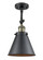 Franklin Restoration LED Semi-Flush Mount in Black Antique Brass (405|201F-BAB-M13-BK-LED)
