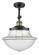 Franklin Restoration LED Semi-Flush Mount in Black Antique Brass (405|201F-BAB-G542-LED)