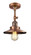 Franklin Restoration One Light Semi-Flush Mount in Antique Copper (405|201F-AC-M3)