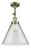 Franklin Restoration LED Semi-Flush Mount in Antique Brass (405|201F-AB-G42-L-LED)