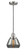Franklin Restoration One Light Mini Pendant in Brushed Satin Nickel (405|201C-SN-G173)