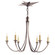 Venetian Six Light Chandelier in Antique Silver (268|SC 5001AS)