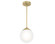 Hepburn One Light Mini Pendant in Modern Brass (47|19018)